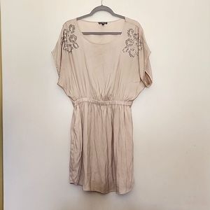 Express rhinestone short sleeve dress